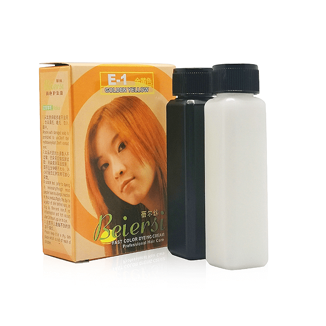 Gold Nourishing Hair Color Cream para sa Personal na Paggamit